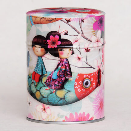 Boîte à thé illustration artisanale française Esprit Céladon