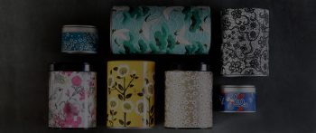 Esprit Céladon - Tea tins covered by hand in France