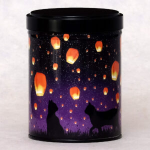 Boîte à thé illustrée empilable Tanabata