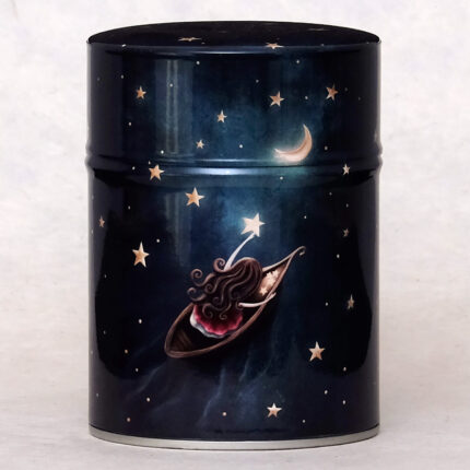 Boîte à thé illustrée Fille aux étoiles
