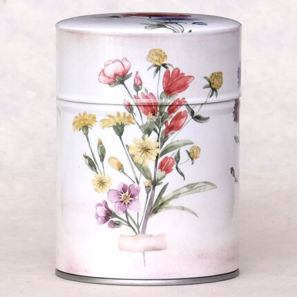 Boîte à thé illustrée Fleurs des champs