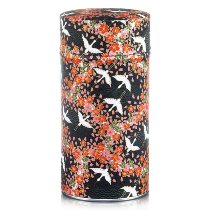 Big washi tea tin Toyotomi