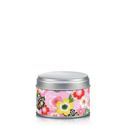 Small washi tea tin Pinku