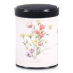 Stackable illustrated tea tin Fleurs