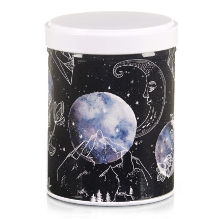 Stackable illustrated tea tin Lunare