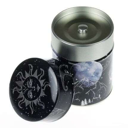 Illustrated tea tin Lunare