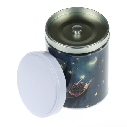 Stackable illustrated tea tin Stars