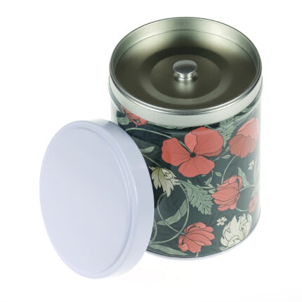 Stackable illustrated tea tin Morris
