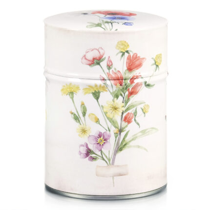 Illustrated tea tin Wildflowers