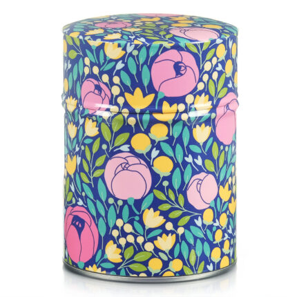 Illustrated tea tin Flowery