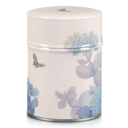 Illustrated tea tin Hydrangeas