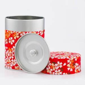 Boîte à thé washi chiyogami artisanale française - Kihoku