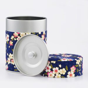Boîte à thé washi chiyogami artisanale française - Soshino