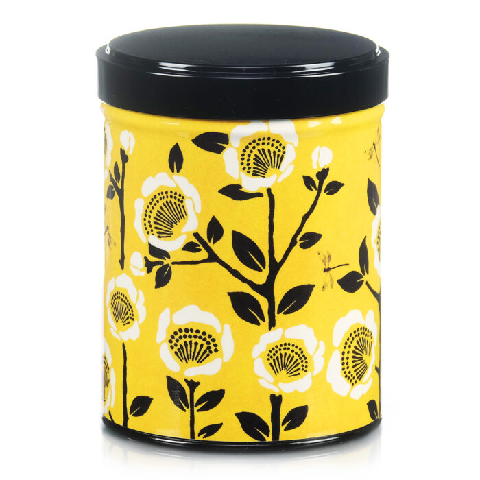 Illustrated and stackable tea tin Kyoto