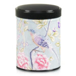 Illustrated and stackable tea tin Orient