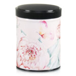 Illustrated and stackable tea tin Pivoines & papillons