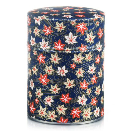 Traditional washi tea tin Sakimi