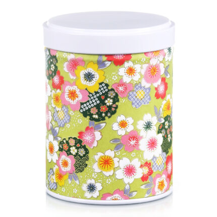 Stackable washi tea tin Wakaba
