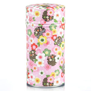 Grande boîte à thé washi Pinku