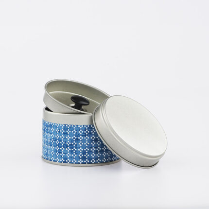 Petite boîte à thé washi chiyogami artisanale française - Sakuma