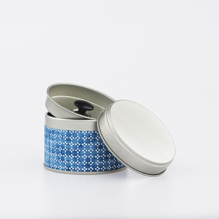 Petite boîte à thé washi chiyogami artisanale française - Sakuma