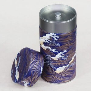 Grande boîte à thé artisanale washi Kurotaki