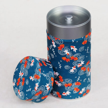 Grande boîte à thé artisanale washi Kazuga
