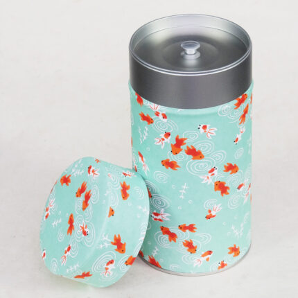 Grande boîte à thé artisanale washi Sakana