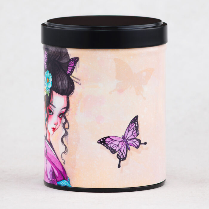 Stacked illustrated tea box Mrs Butterfly / Sybile Art