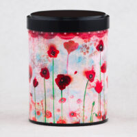 Poppies / minasmoke stammered illustrated mailbox