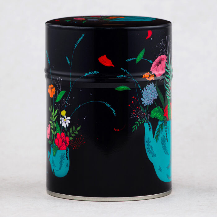 Boîte à thé illustrée Fleurs de thé / Minasmoke
