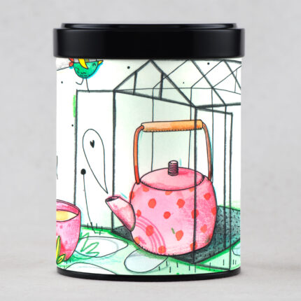 Jardin d'hiver - Boîte à thé empilable illustrée