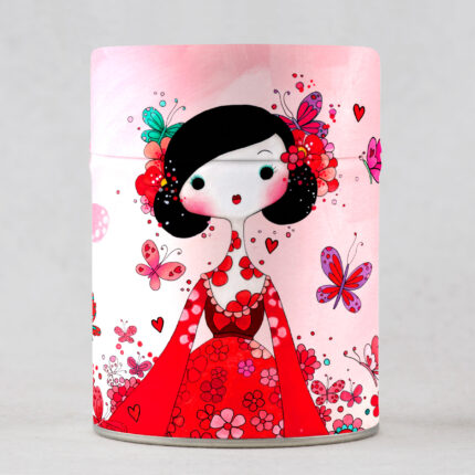 Hana - Boîte à thé traditionnelle illustrée