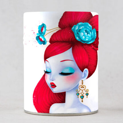 Hanako - Boîte à thé traditionnelle illustrée