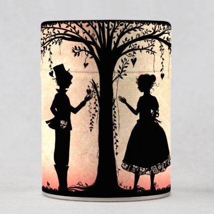 Les amoureux - Boîte à thé traditionnelle illustrée