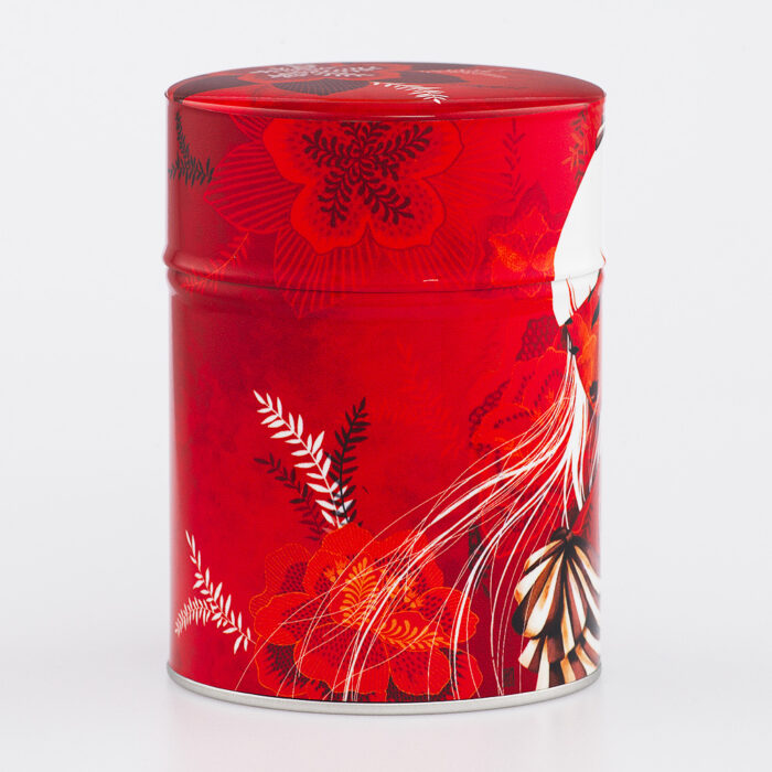 Boîte à thé traditionnelle illustrée artisanale française - Honoka par Misstigri