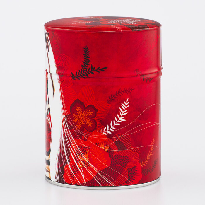Boîte à thé traditionnelle illustrée artisanale française - Honoka par Misstigri