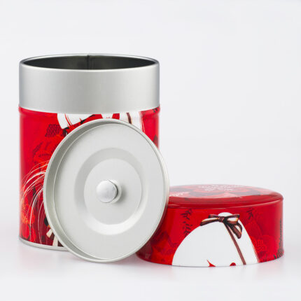 Boîte à thé traditionnelle illustrée artisanale française - Honoka par Misstigri