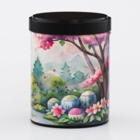 Boîte à thé empilable illustrée artisanale française - Aijin