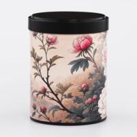 Boîte à thé empilable illustrée artisanale française - Botan