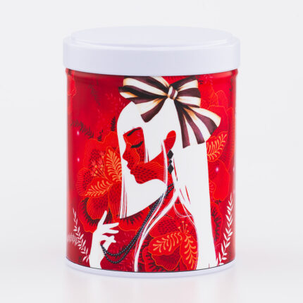 Boîte à thé empilable illustrée artisanale française - Hina par Misstigri