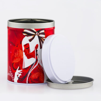 Boîte à thé empilable illustrée artisanale française - Hina par Misstigri