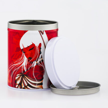 Boîte à thé empilable illustrée artisanale française - Honoka par Misstigri