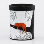 French handcrafted illustrated stackable tea box - La Sieste