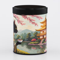 Boîte à thé empilable illustrée artisanale française - Mugi