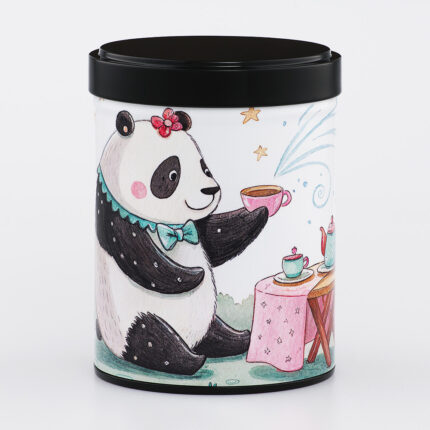 Scatola da tè impilabile illustrata realizzata a mano in Francia - Panda Cha