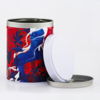 French handcrafted illustrated stackable tea box - Power Fish by Misstigri
