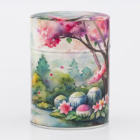 Boîte à thé traditionnelle illustrée artisanale française - Aijin