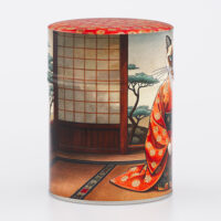 Boîte à thé traditionnelle illustrée artisanale française - Mao Mao