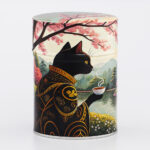 Traditional illustrated tea box, handcrafted in France - Mugi
